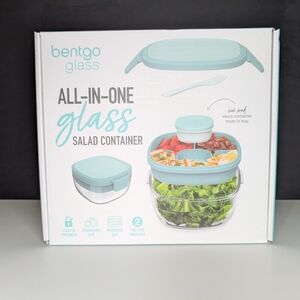 Bentgo Glass All In One Glass Salad Container - Blue